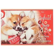 Альбом для рисования Hatber, "Сони-Засони", А4, 12 листов, на скрепке, в ассортименте