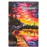 Скетчбук «Закат», чёрная бумага, 30 листов, А4