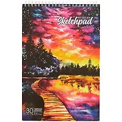 Скетчбук «Закат», чёрная бумага, 30 листов, А4