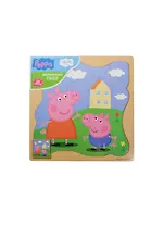 РОСМЭН Peppa Игровой набор Пазл 30*30 "У дома" дерев. 25125