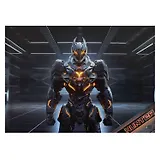 Клеенка для уроков труда "Огненный робот" 500*700мм, ПВХ 130мкм, подвес