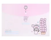 Папка-конверт А4 на кнопке  "Sell happiness" 