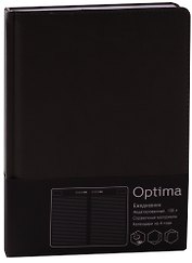 Ежедневник недатированный А5 136 листов "Optima" серый