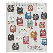 Скетчбук «Коты», 60 листов, А6