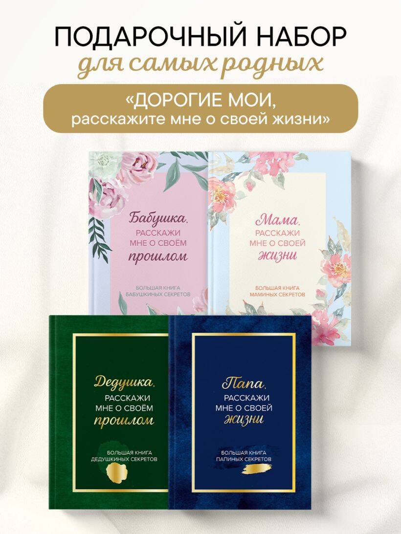 Обложка: Дорогие мои, расскажите мне о своей жизни. Комплект из 4-х книг