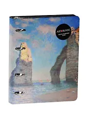 Тетрадь на кольцах в клетку InFolio, Monet, 120 листов, в ассортименте