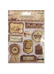 3D декоративные наклейки Винтаж (СР-40) (Рукоделие) (упаковка)