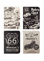 Записная книжка А6 24л "Route" карт.обл., мат.лам., выб.лак, сшивка, ассорти, Languo