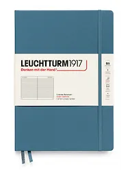 Книга для записей B5, 109 листов в линейку "Composition", твердая обложка, Синий камень, Leuchtturm1917
