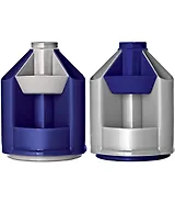 Подставка настольная "Mini Desk" серый металлик/т.синий, вращающаяся, Стамм