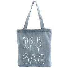 Сумка-шоппер джинсовая на молнии This is my bag 37*33см 12-11522-1915-1