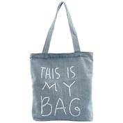 Сумка-шоппер джинсовая на молнии This is my bag 37*33см 12-11522-1915-1