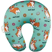 Подушка на шею антистресс «Корги», (35х35 см)