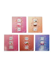 Тетрадь 18л кл. "Siena Cat" мел.картон, блёстки, офсет, ассорти, Hatber