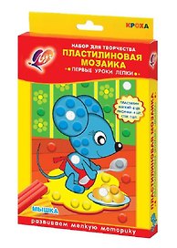 Набор для творчества ЛУЧ Пластилиновая мозаика Мышка 28С 1649-08