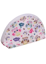 Сувенир, Косметичка Совы на белом фоне 19*13см (полукруг) 12-36036-S-2