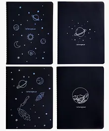 Записная книжка «Interspace» А6, 26 листов, черный внутренний блок, сшивка, Be positive, в ассортименте