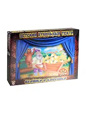 Детский кукольный театр Вершки и корешки (КТ-113) (наст. картон. ширма+набор персонажей+сценарий) (3+) (коробка)