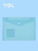 Папка -конверт А5 на кнопке «Pastel», в ассортименте, Yoi - 1