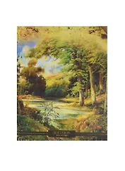 Дневник шк. "РОДНАЯ ПРИРОДА" интегр.обл., печать по ткани, тиснение золот.фольгой, универс.шпаргалка, Феникс