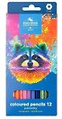 Карандаши цветные 12цв "Racoon" к/к, подвес, Koh-I-Noor