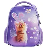 Ранец "ERGONOMIC Classic-Солнечный котик" 37*29*17см, 2отд.,  EVA, нагрудн.стяжка, светоотраж.элементы, 2 кармана