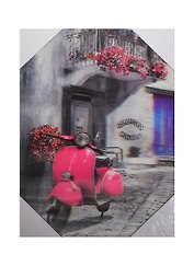 Постер 3D, Розовый мотоцикл (18х24) (03123)