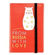 Обложка для паспорта Ps 9.1.1 с рисунком, ткань, на резинке, инд.уп., подвес, Буккеа