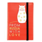 Обложка для паспорта Ps 9.1.1 с рисунком, ткань, на резинке, инд.уп., подвес, Буккеа