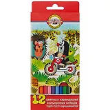 Карандаши цветные Koh-I-Noor, "Крот", 12 цветов