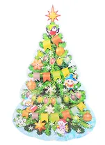 Плакат вырубной А4 "Елочка новогодняя"