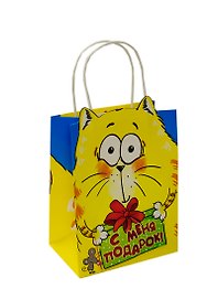 Подарочный пакет MS с открыткой Котэ С меня подарок (156691) (Сима-ленд)