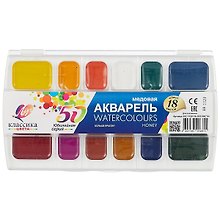 Акварельные краски «Классика Юбилейная» 18 цветов, Луч