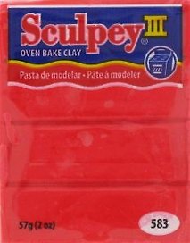 Скалпи-3 запекаемый пластик красный яркий (57г) (S302583)