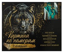 Картина-раскраска по номерам «Течение жизни», 40 х 50 см, с золотой поталью, Рыжий Кот