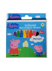 Мелки восковые 8шт "ПЕППА" 1,4*1см, к/к, подвес, Харис