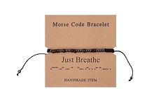 Браслет Морзе Just Breathe (12-202509-BR-ZJ6356)