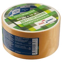 Лента клейкая двусторонняя на пропиленовой основе, 50 мм х 10 м, Klebebander