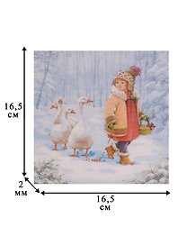 Набор салфеток для декупажа Гуси (33310620/ 33304840) (2 шт.) (3+) (упаковка)
