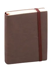 Ежедневник недат. А6 152л Reference коричневый, иск.кожа, интегр.переплет, тонир.блок, на резинке