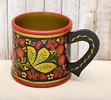 Сувенир, Кружка пивная Хохломская роспись Т-9473