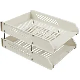 Лотки горизонтальные 02шт "Classic" серые, на металлических стержнях