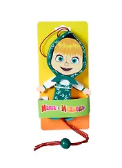 Игрушка деревянная Маша дергунчик (зеленая) (YX109) (упаковка)