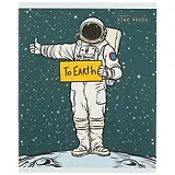 Тетрадь в клетку Listoff, "Астронавт в отпуске", 48 листов, в ассортименте