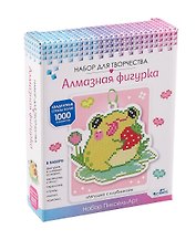 Набор для творчества Origami. Алмазная фигурка с магнитом и ленточкой «Лягушка с клубникой»