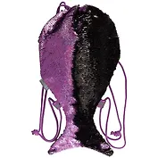 Мешок для сменной обуви «Хвост русалки», фиолетово-черный