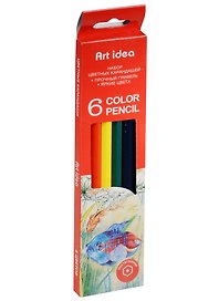 Карандаши цветные, Art idea, 6 цветов