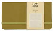 Планинг недат. 64л "Joy Book" оливковый, карманный, иск.кожа 7Б, скругл.углы, тонир.блок, резинка, офсет, ляссе