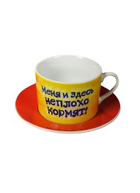 Набор кружка с блюдцем Котэ (200мл) (847078)