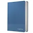 Записная книжка А6 80л кл. "Studio. Синий", иск.кожа,интегр.обл., скругл.углы, ляссе - 0